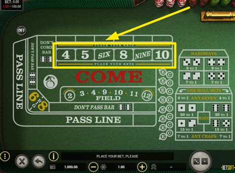 betting on place bets craps